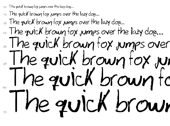 Davidcito font waterfall